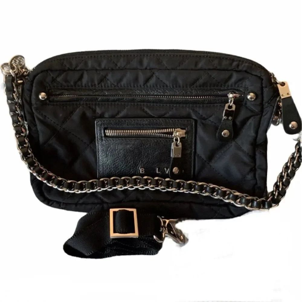 BLVD Quilted Purse with Interchangeable Straps